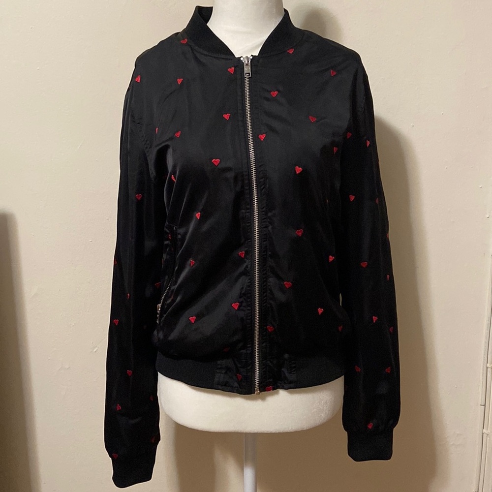 Catwalk satin bomber